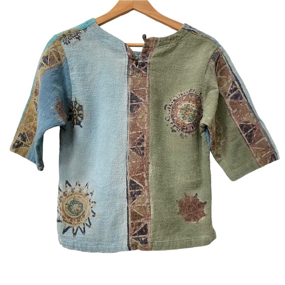 Crunchycore Turquoise Green Tee Style Top Shirt Short Sleeve Sun size S - Picture 2 of 3